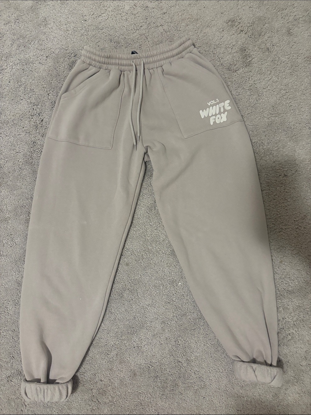 White Fox Boutique Light Gray Kids Jogger Sweatpants